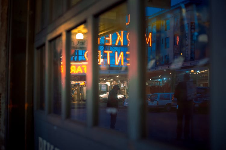 Close-Up Shot Of Glass Window