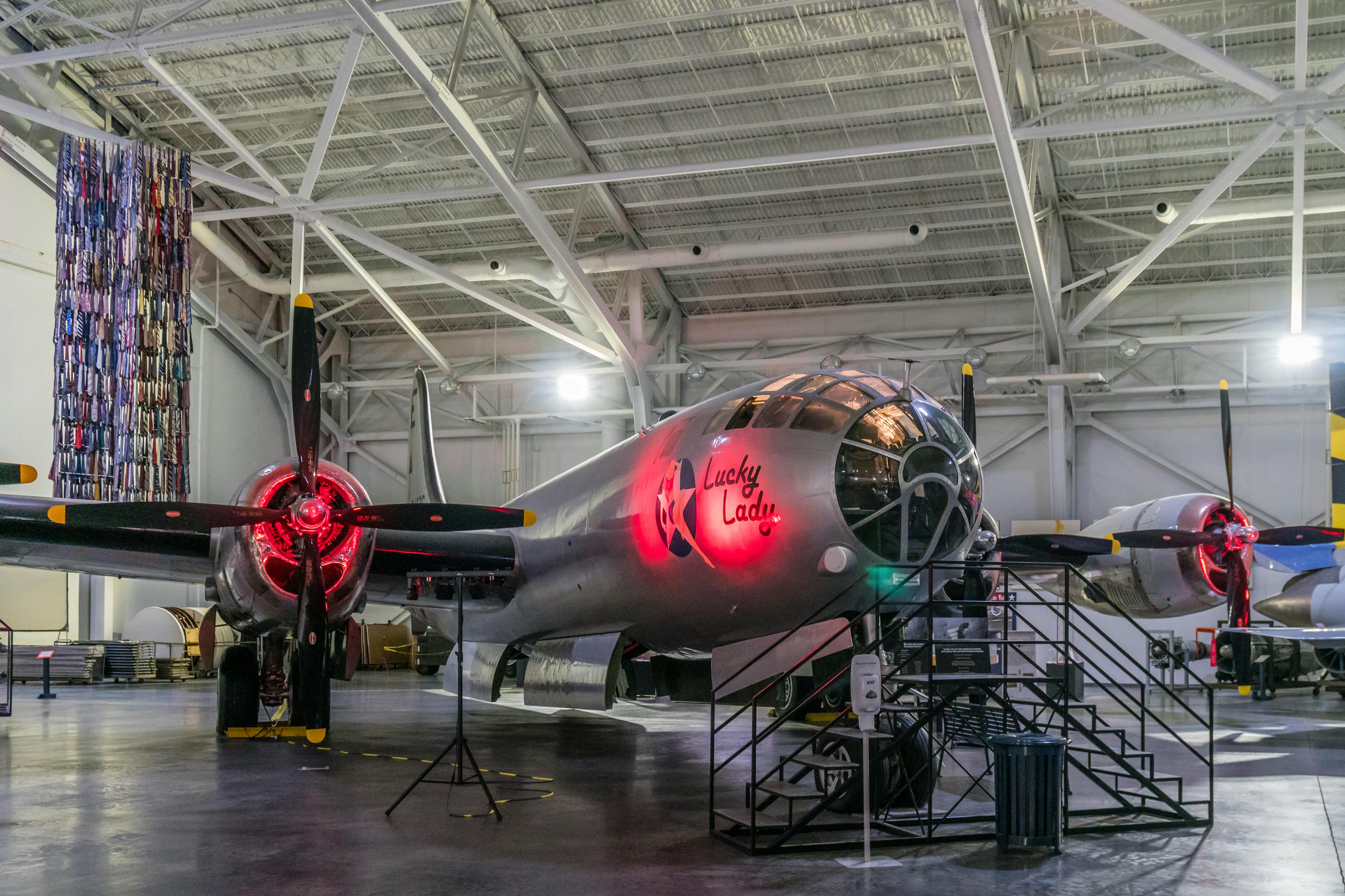 Lucky Lady Boeing B-50 Superfortress In A Hangar · Free Stock Photo