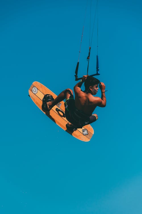 Gratis stockfoto met iemand, kerel, kiteboarding