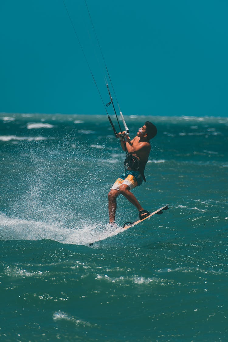 Man Wakeboarding 