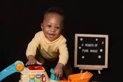 Photos gratuites de adorable, bébé, bébé afro-américain