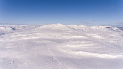 Free Snow Mountain and Sky Stock Photo