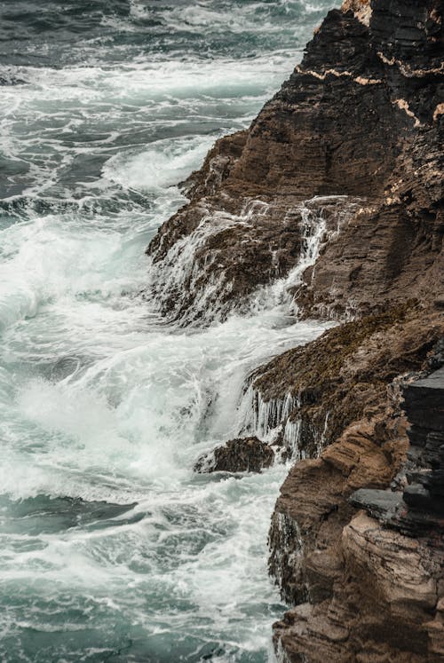 Free stock photo of blue water, cliffs, rock