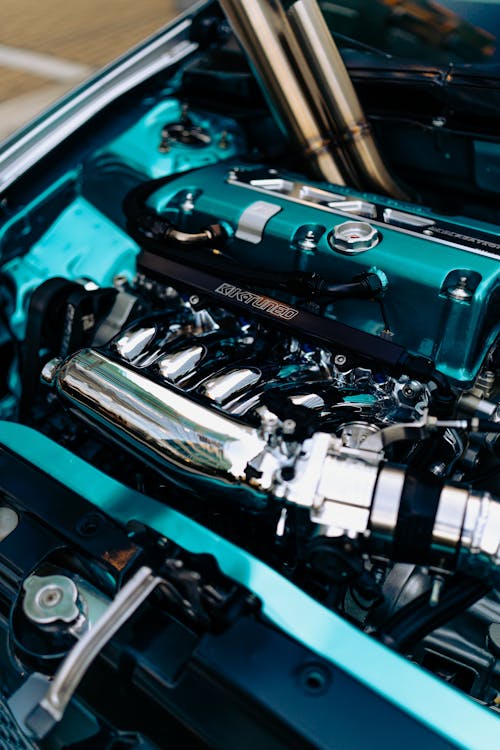 Close Up of Engine in Car · Free Stock Photo