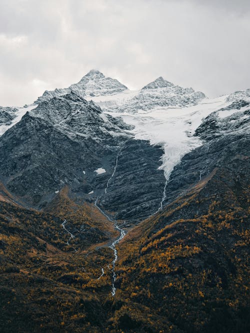 View of Mountains in Autumn