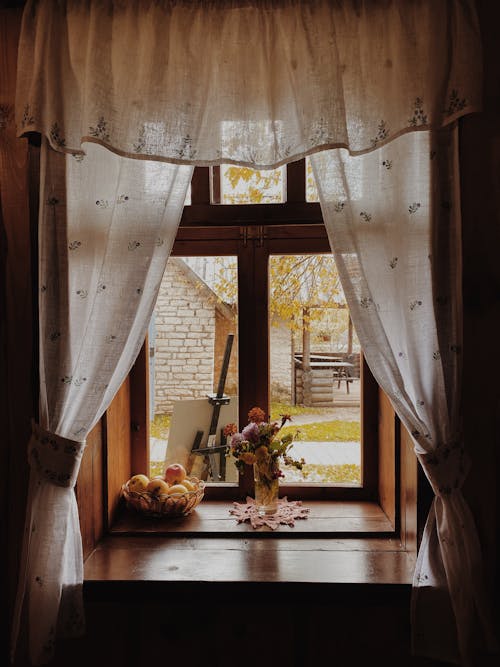 Window in a House Photographed from the Inside 