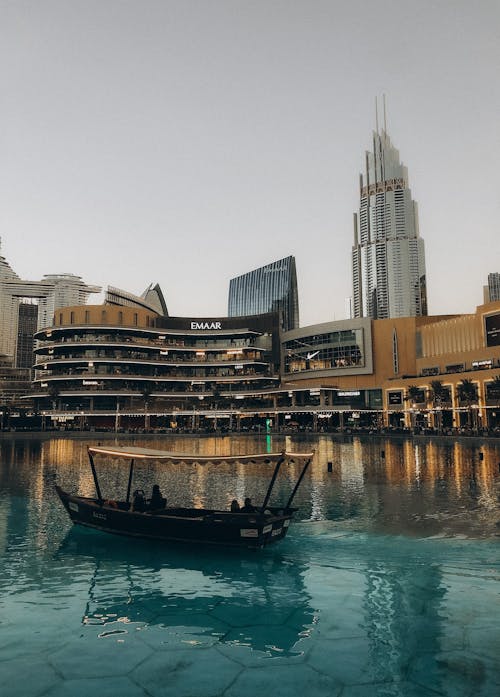 Boat in Marina in Dubai