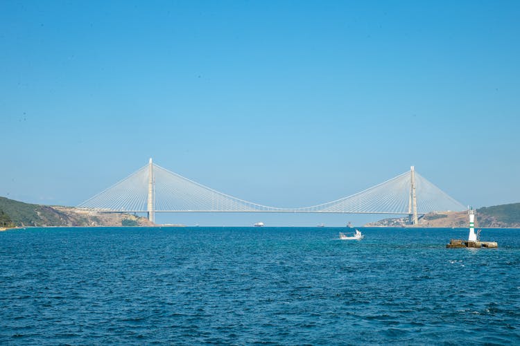 Yavuz Sultan Selim Suspension Bridge Over Bosphorus Strait