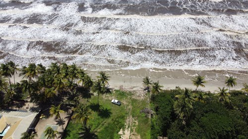 Sea Waves in Drone Photography