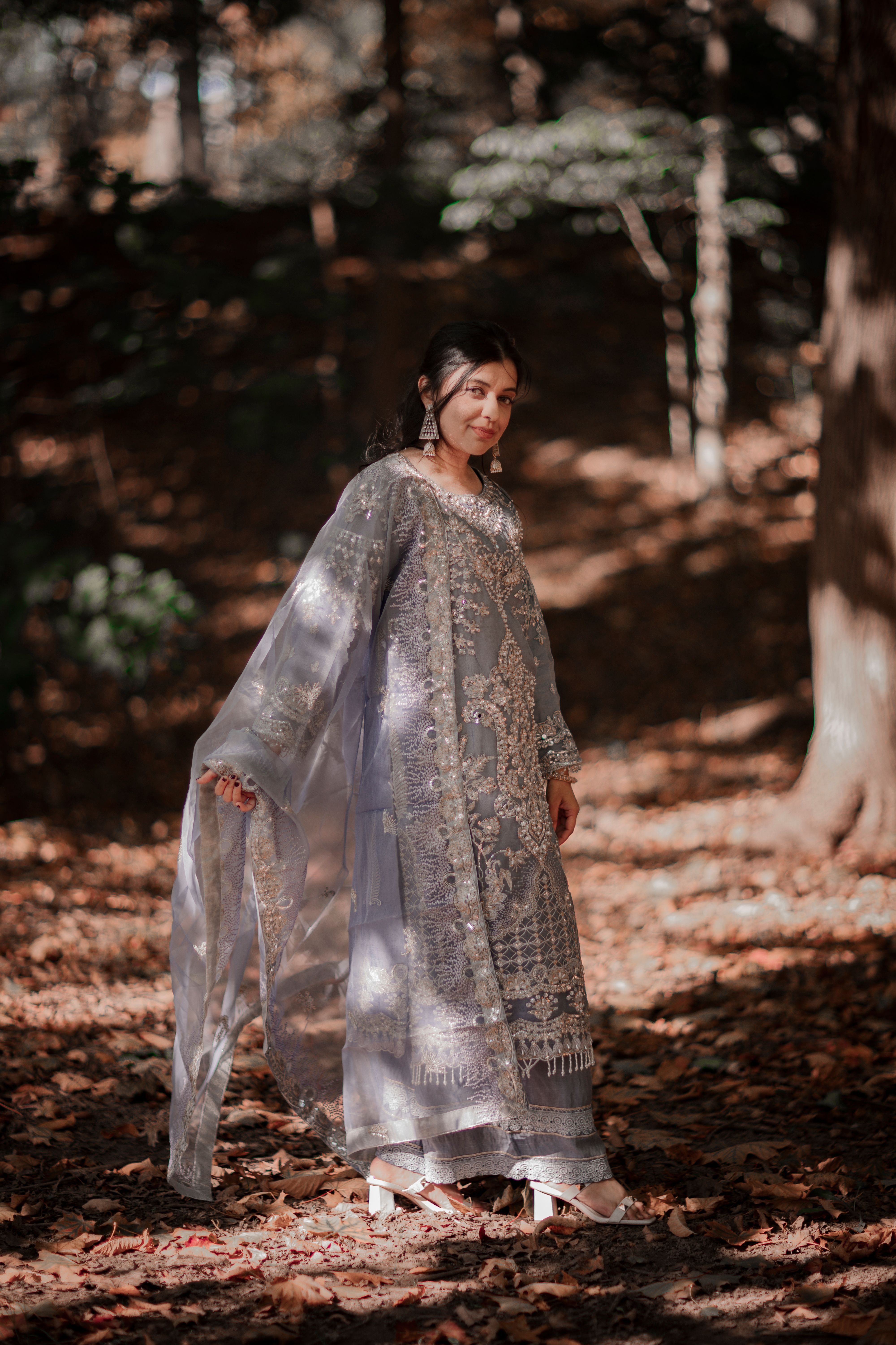 A Woman Modeling in Traditional Indian Clothing · Free Stock Photo