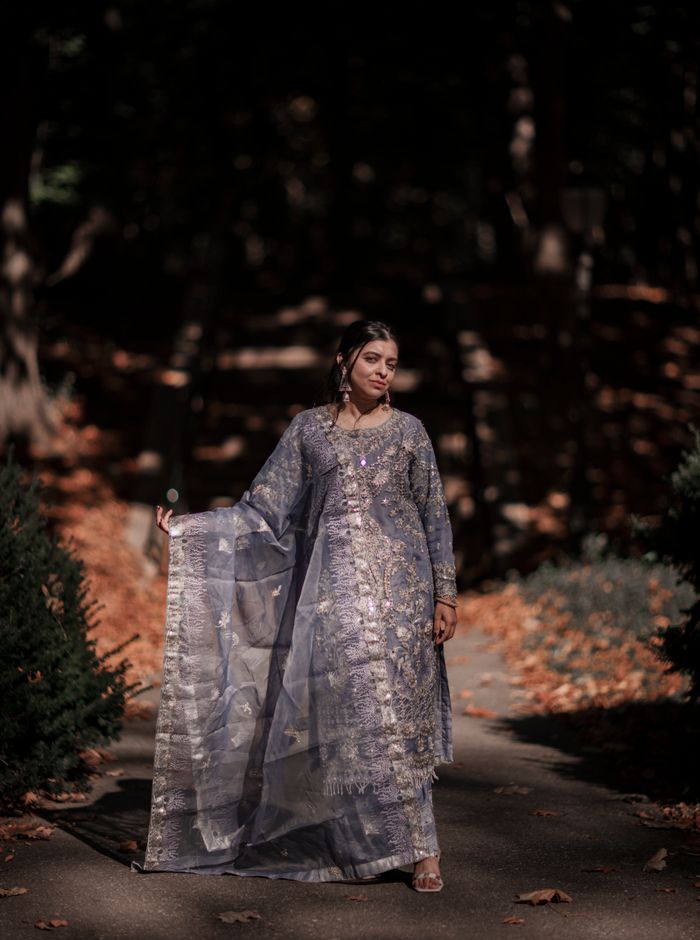 Ornate traditional attire indo western dress