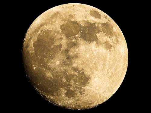 Free Full Moon in Close-up Shot  Stock Photo