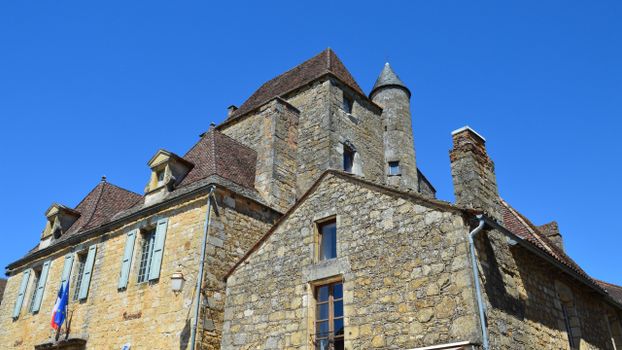 Cobblestone Houses Under Blue Sky