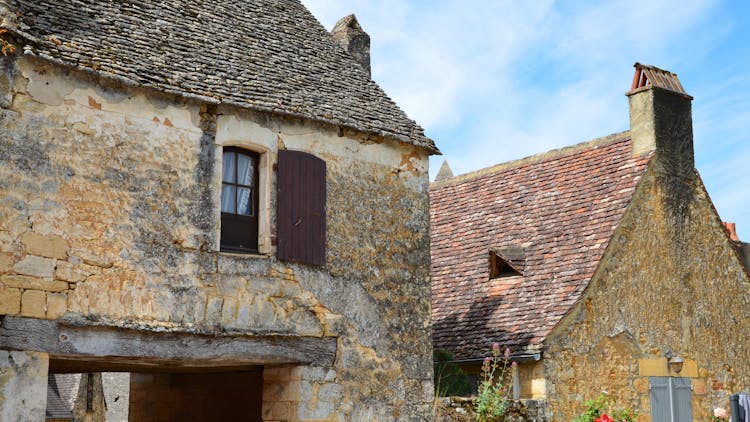 House And Barn In Countryside