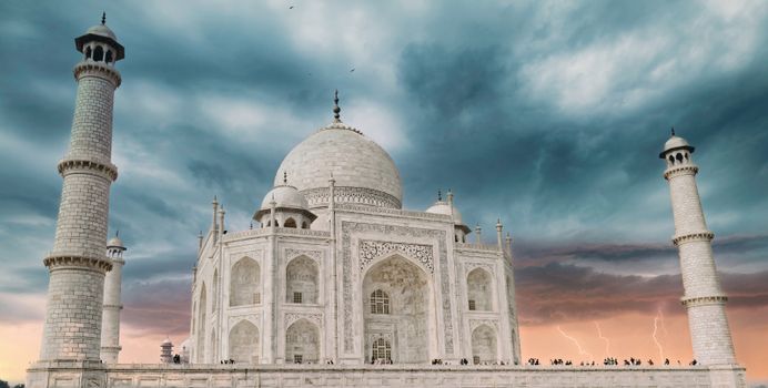The Famous Taj Mahal Monument in Agra India