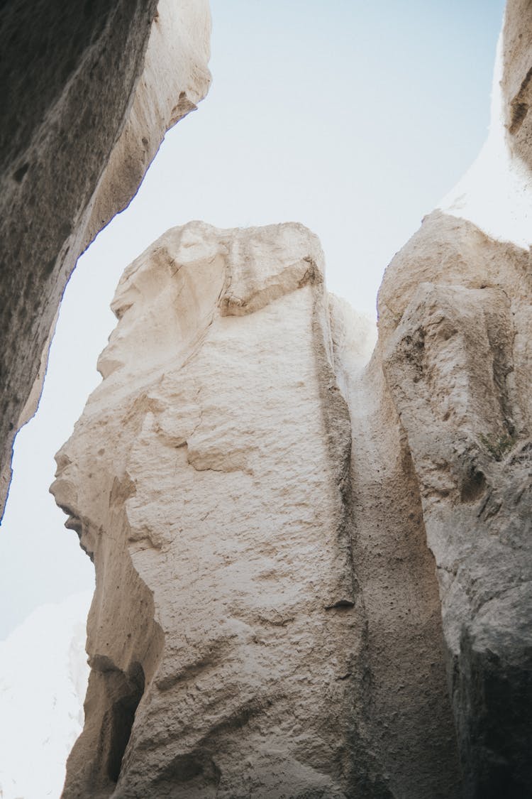 Eroded Rock On Cliff