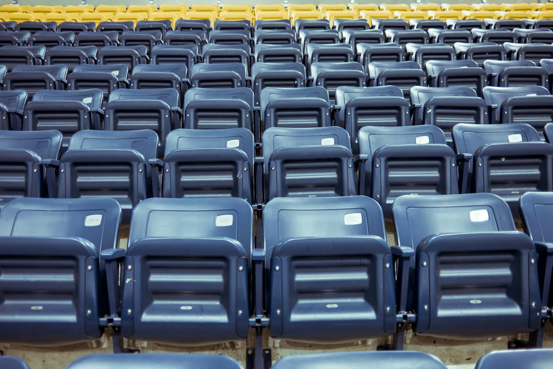 Empty Seats in Rows at Stadium