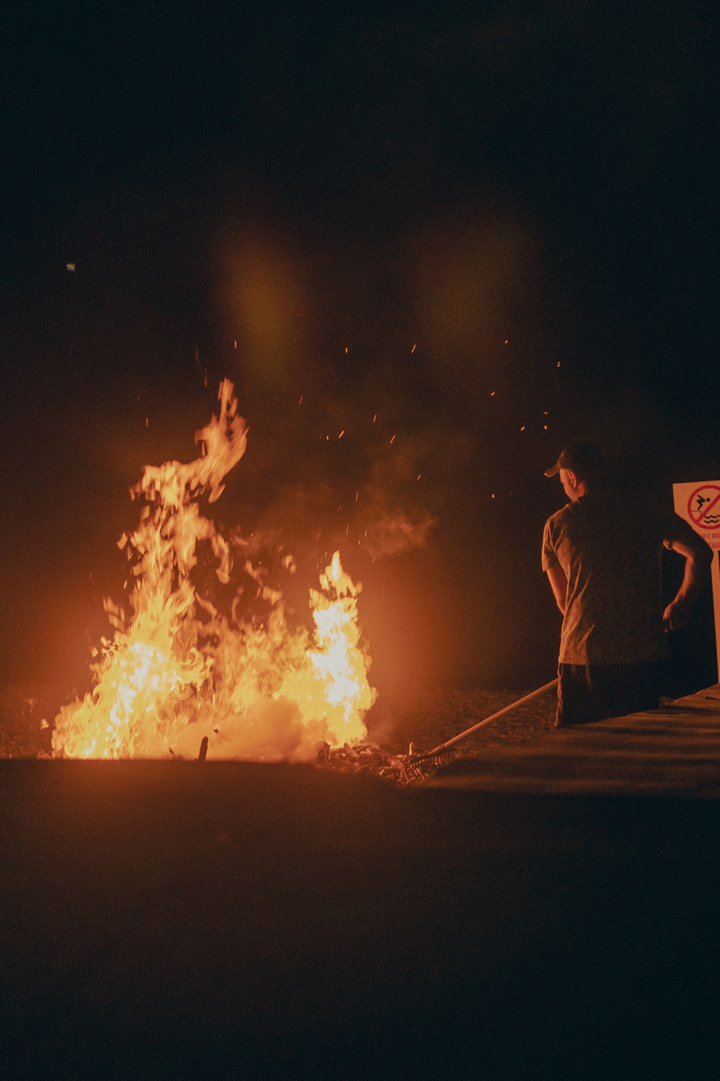 A Bonfire in Winter · Free Stock Photo