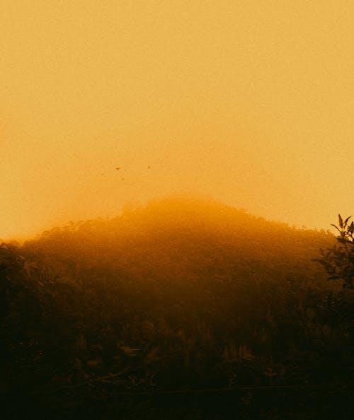 Immagine gratuita di cielo arancione, fotografia della natura, montagna