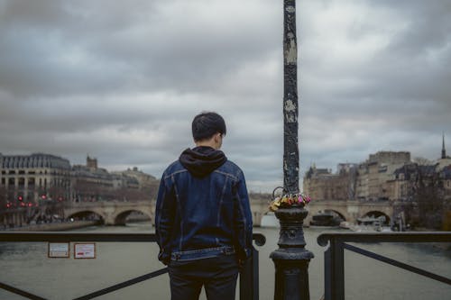 Δωρεάν στοκ φωτογραφιών με pont des arts, άνδρας, άνθρωπος