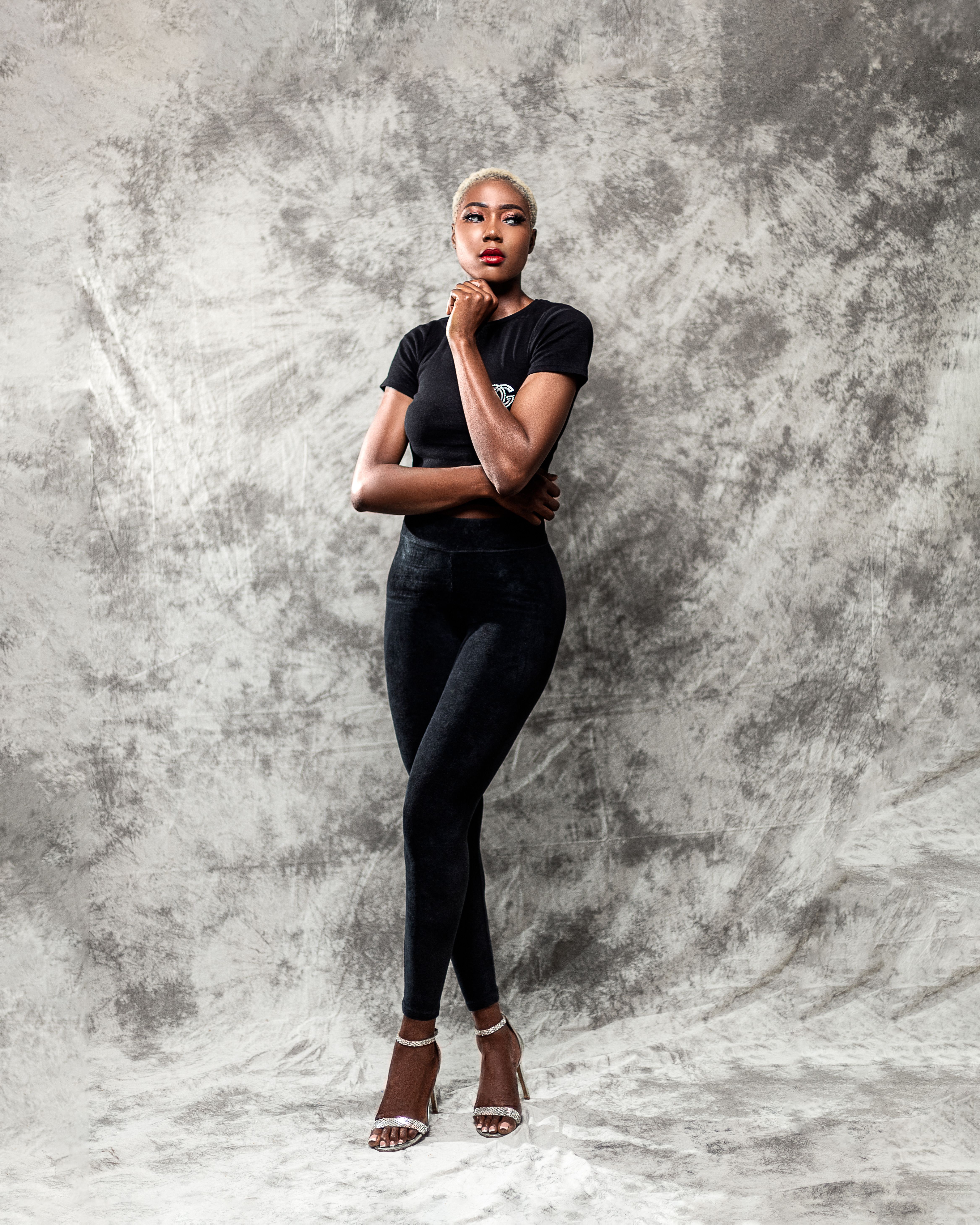 Black High-Rise Skinny Jeans