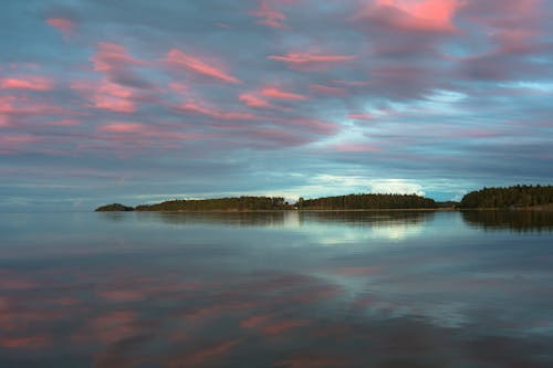 cloudscape, 反射, 湖の無料の写真素材