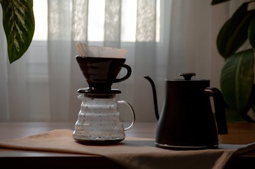 カフェイン, ケトル, コーヒー醸造の無料の写真素材