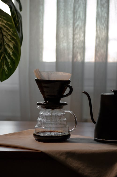 A Coffee Brewing in a Coffeemaker