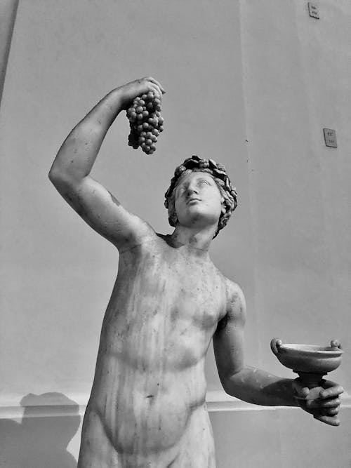 Free stock photo of antique, black and white, greek statue