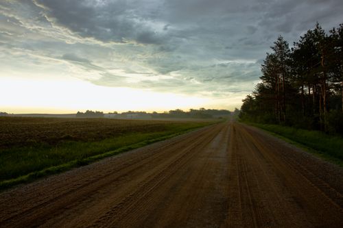 Free Country Roat at Twilight Stock Photo