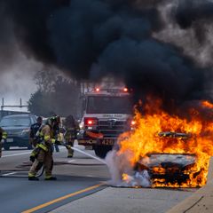 Vehicle Fire on Kifisos Avenue Causes Major Traffic Disruptions