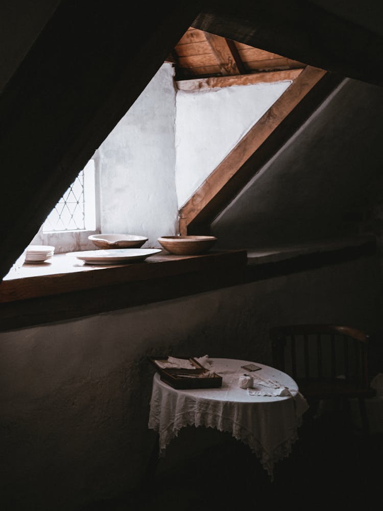 Plates On Windowsill