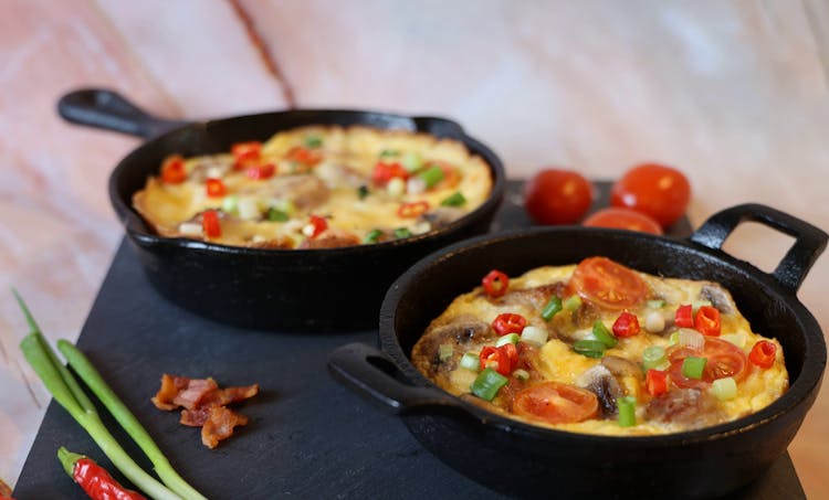 Close-up Photo Of Frittata Food Dish 