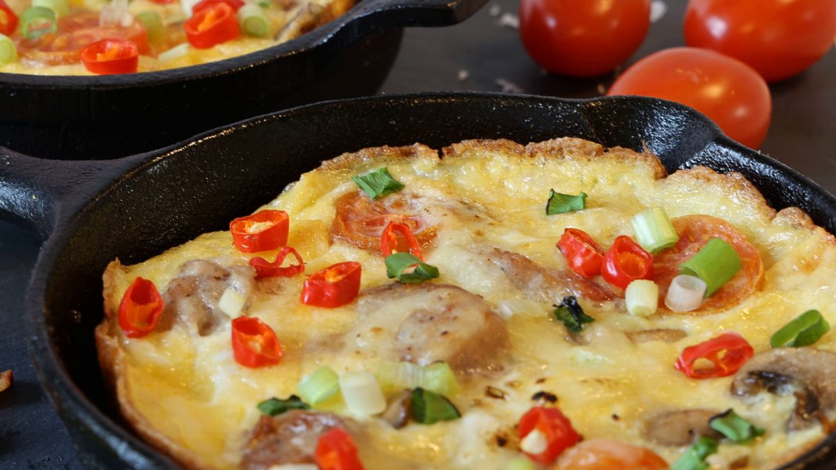 Vegetable and cheese frittata