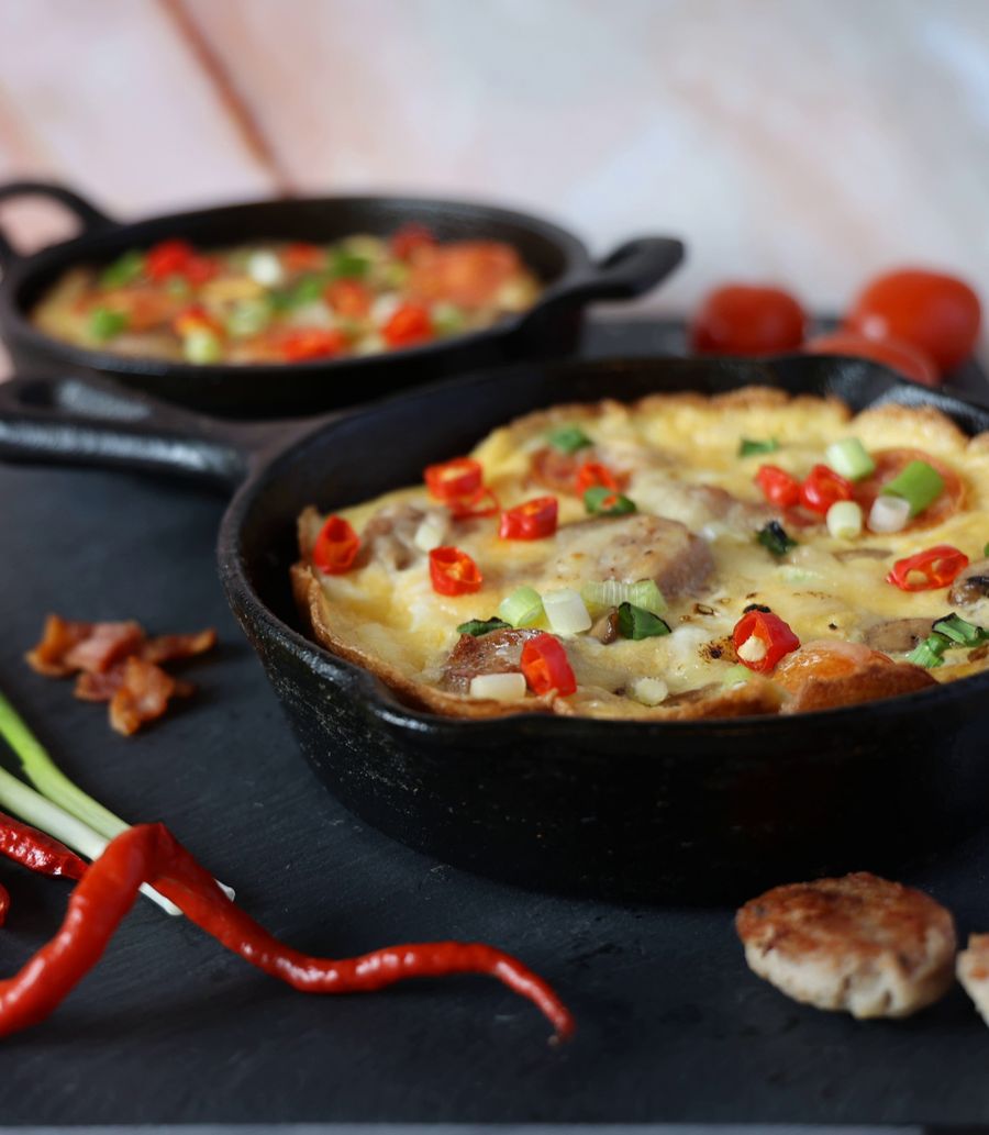 Vegetable egg bake