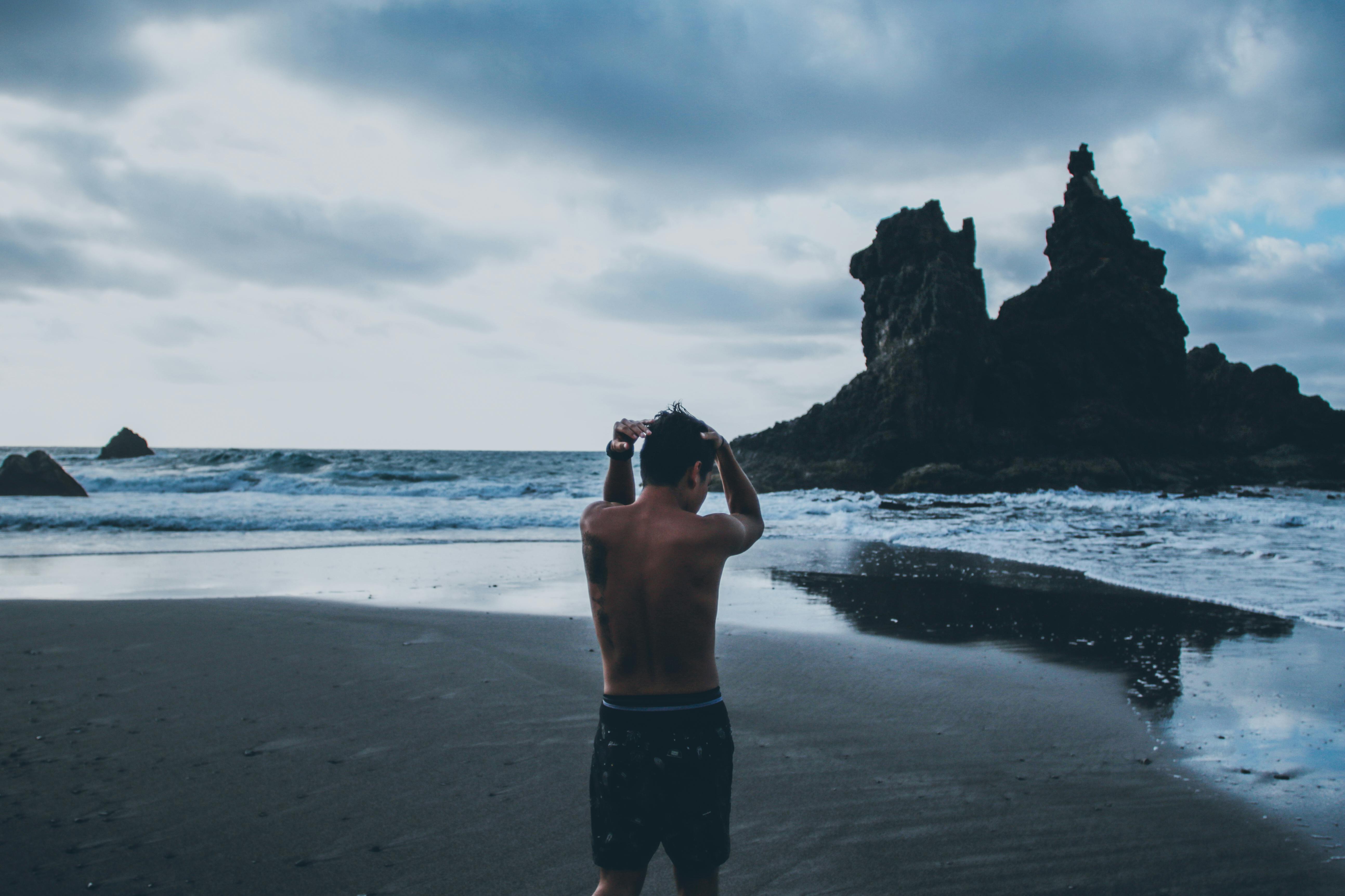 Topless Man With Silver Chain Necklace · Free Stock Photo