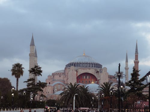Front View of Hagia Sophia, Istanbul, Turkey 