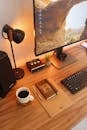 Coffee on Desk in Home Office
