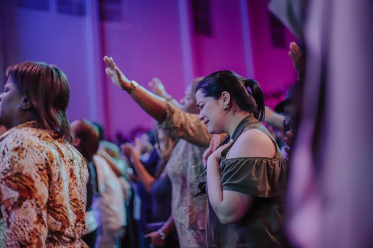 Praying People During Mass