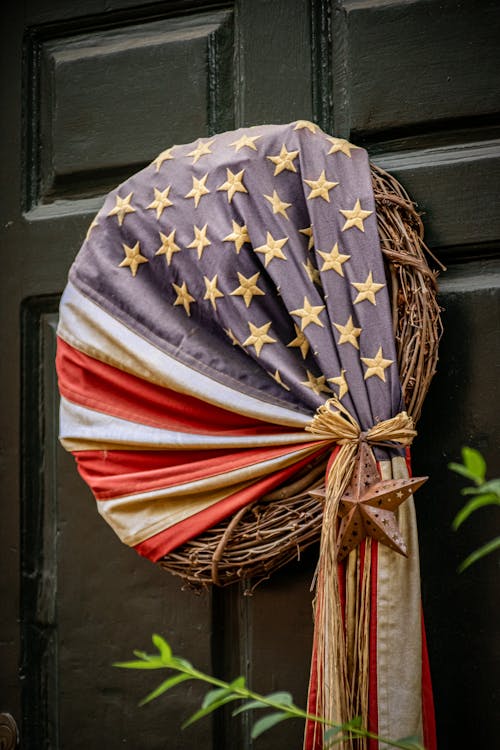 Foto profissional grátis de bandeira da américa, decoração, entrada