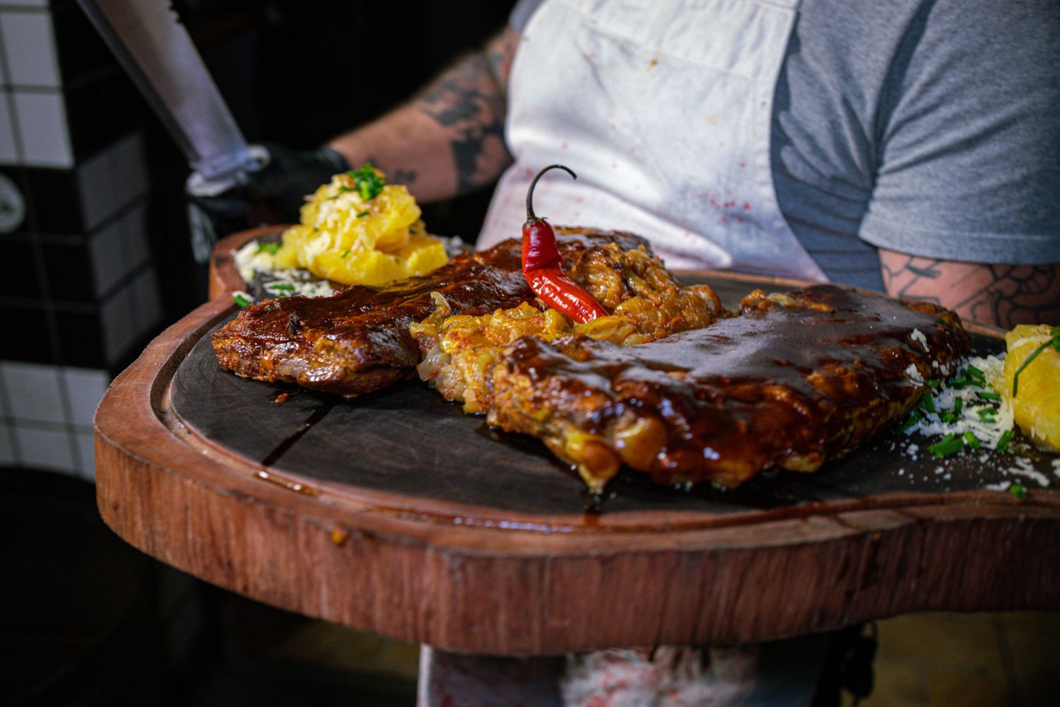 Slow-Braised Pit Beans with Brown Sugar Bark