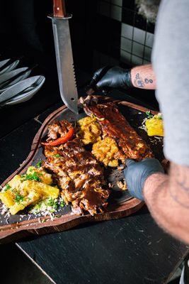 Tábua para Churrasco 100% Bambu Premium (Luxo)