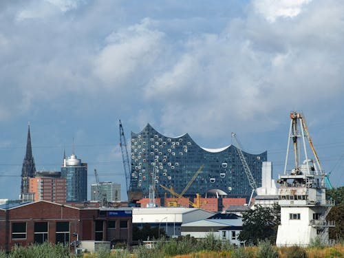 Free stock photo of crane, hamburg, port