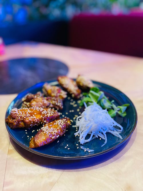 Free stock photo of asian food, chicken, chicken wings