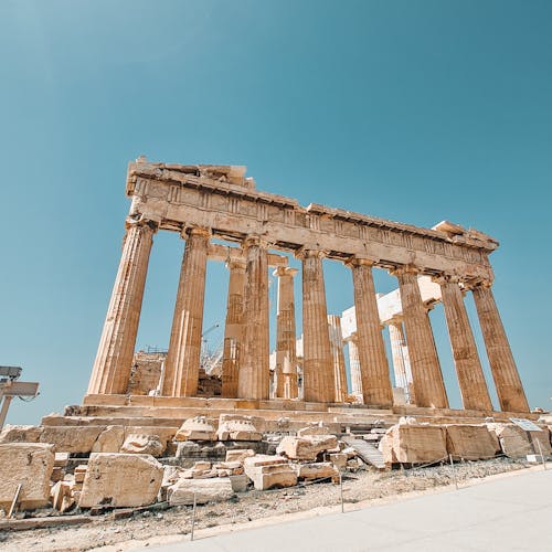 Free The Parthenon in Greece Stock Photo