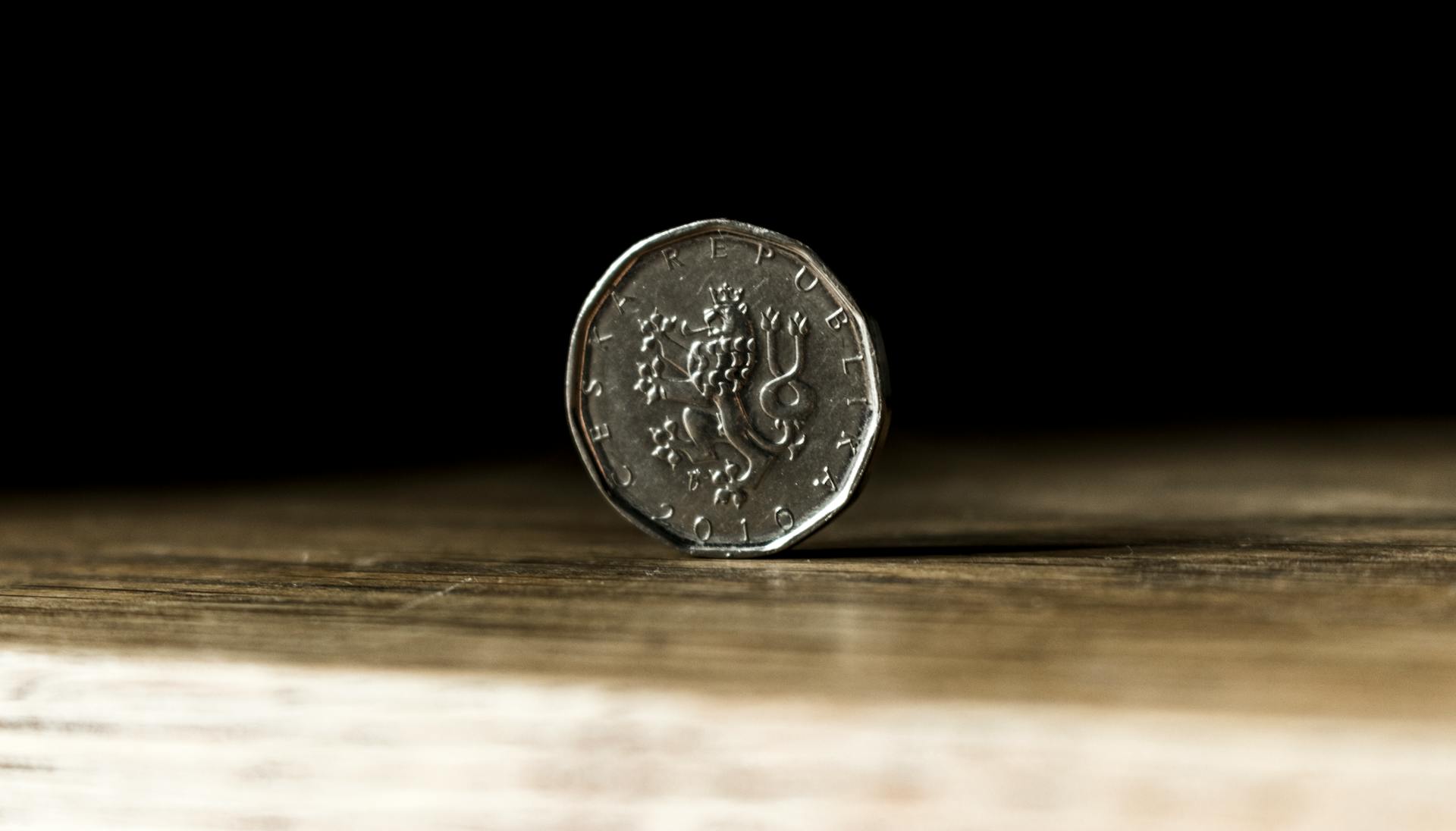 Silver Coin Selective Focus Photography