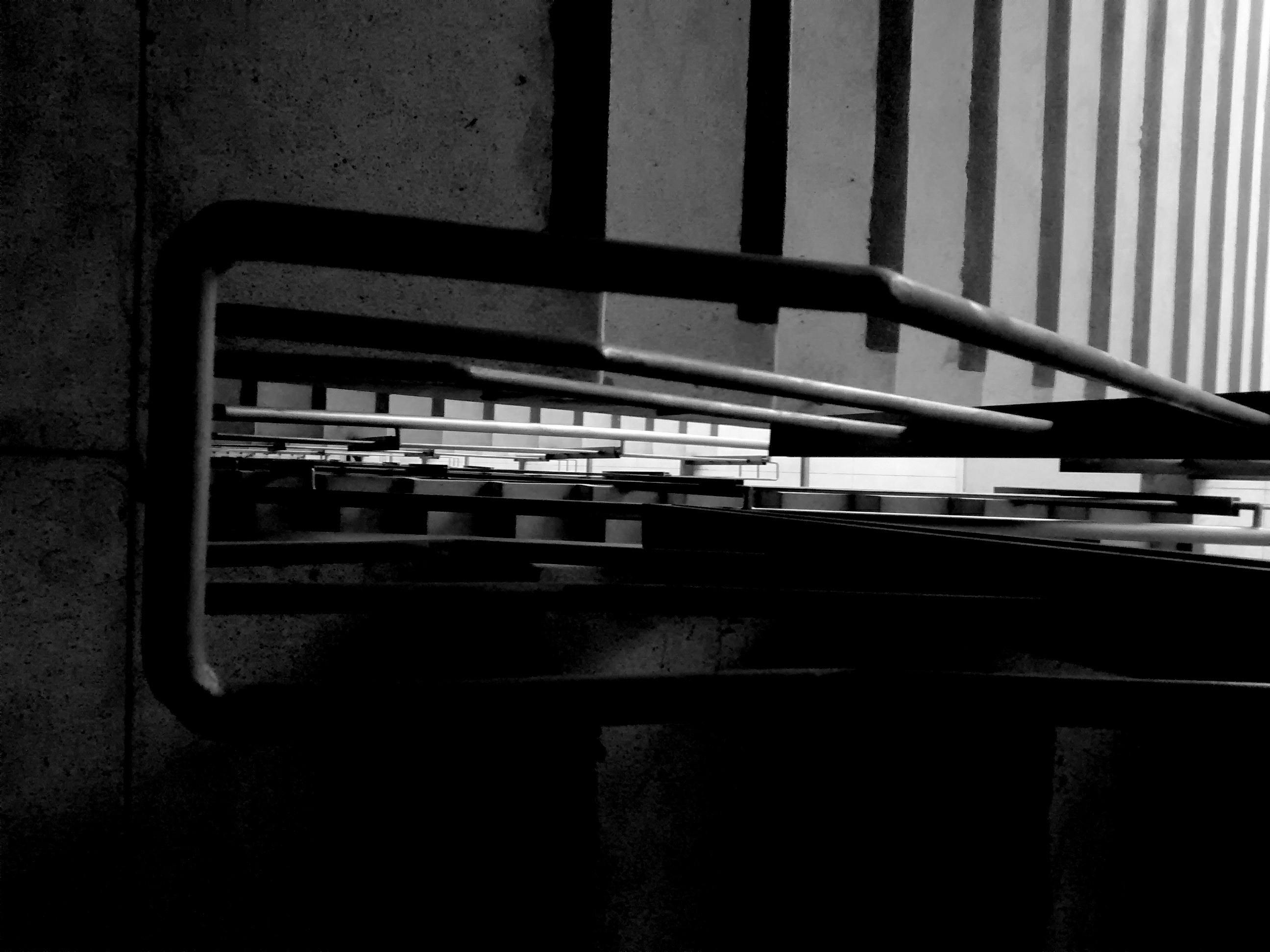 Free stock photo of black, black and white, stairs