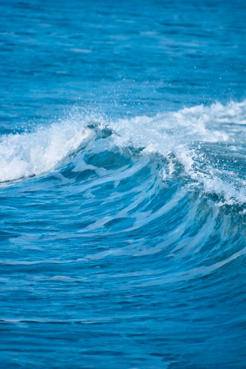 Free Close-up of vibrant ocean waves crashing at Westerly, RI, USA, showcasing the beauty of natural water movements. Stock Photo