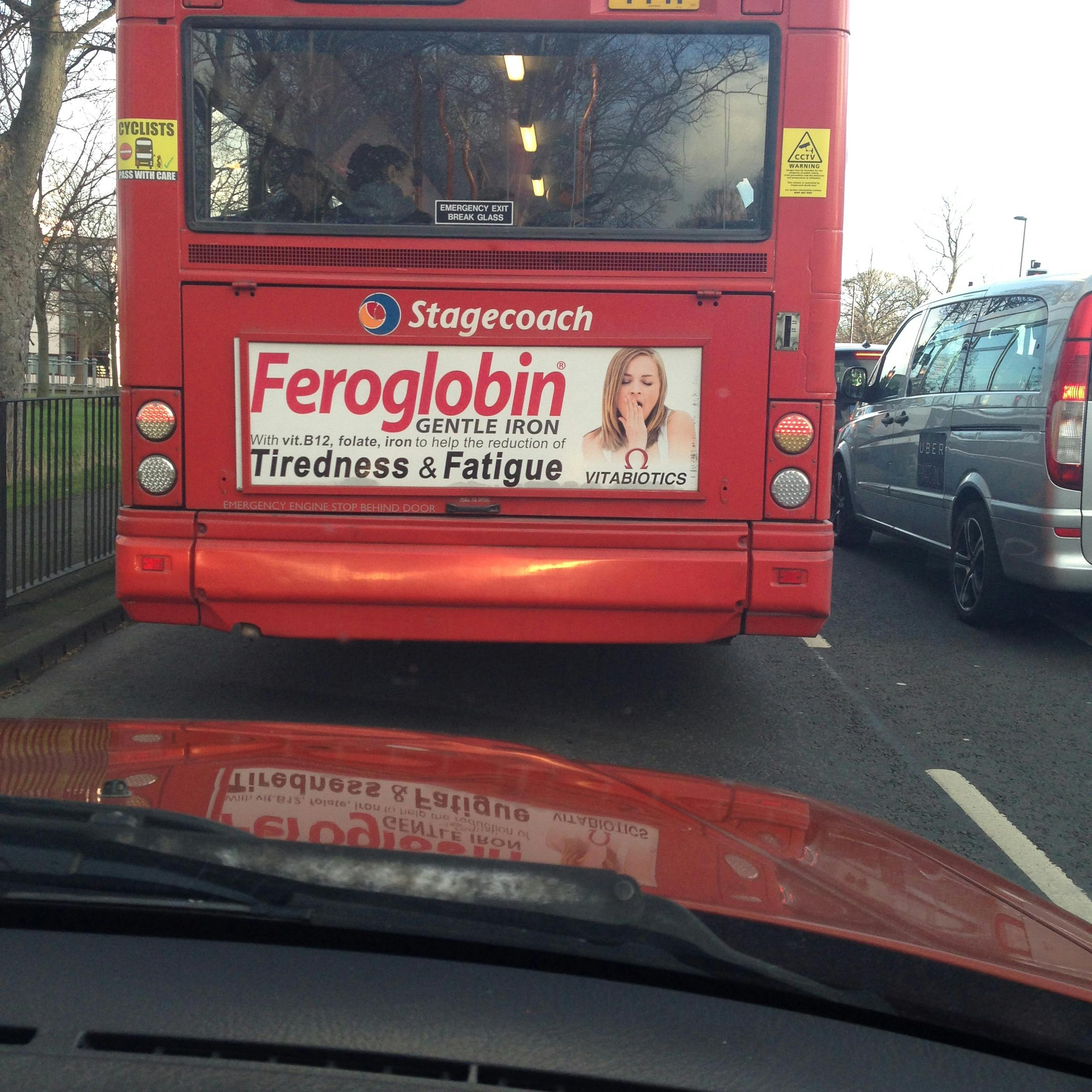 Free stock photo of bus, bus with advertising, red bus