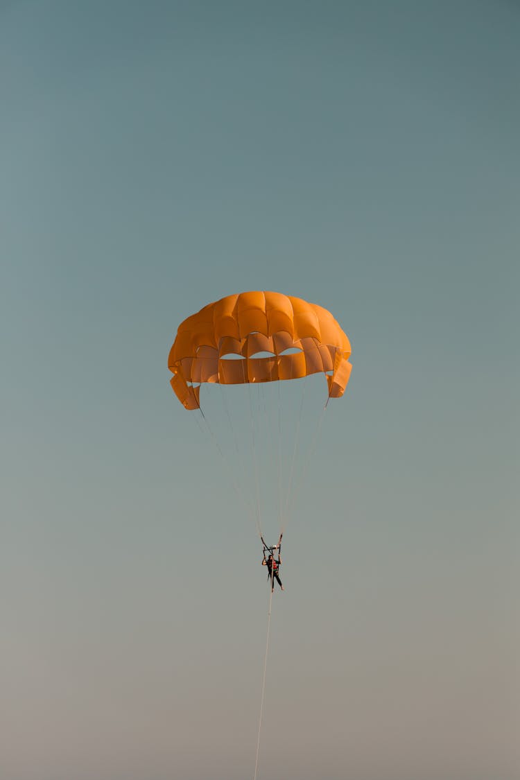 A Person Parasailing